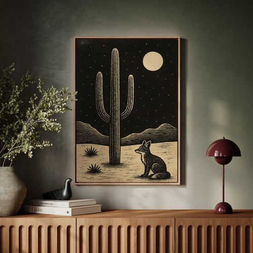 Fox and the Saguaro