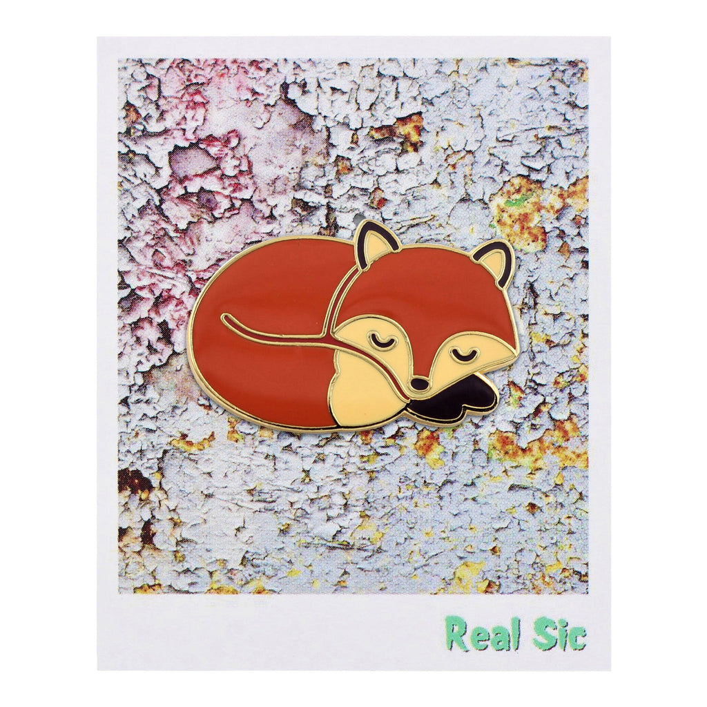 Sleeping Fox Pin