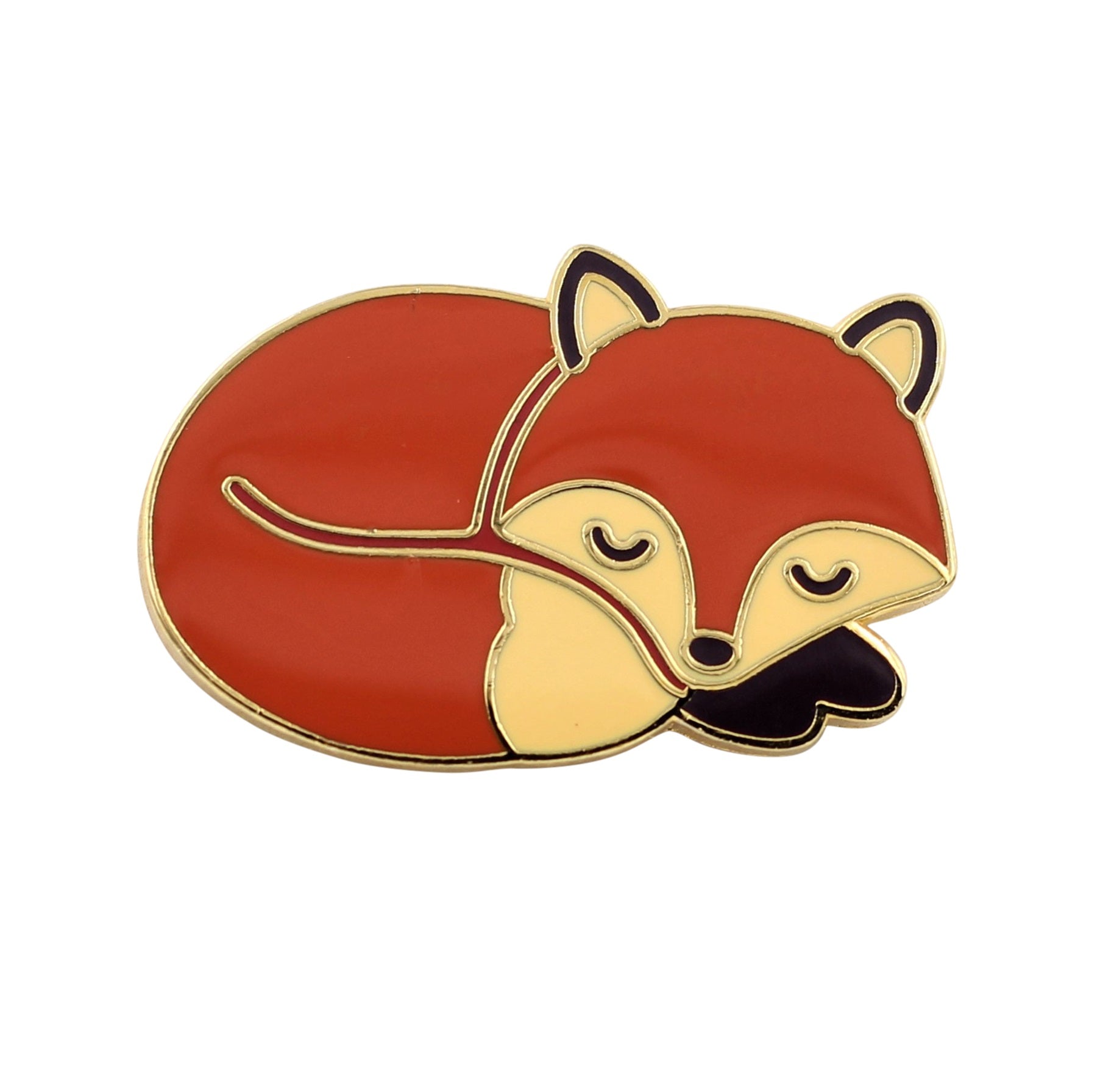 Sleeping Fox Pin