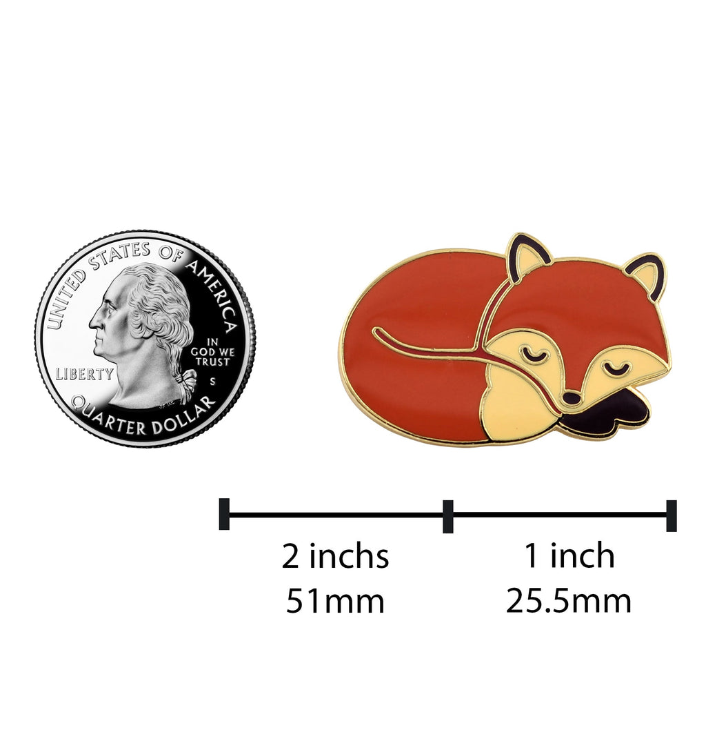 Sleeping Fox Pin